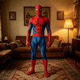thumbnail image 5 of Halloween Costume Spidey Cosplay - 2 Style Available Lycra Spandex 3D Style Jumpsuit with Detachable Lens and Breathable Mesh Eyes, 5 of 6