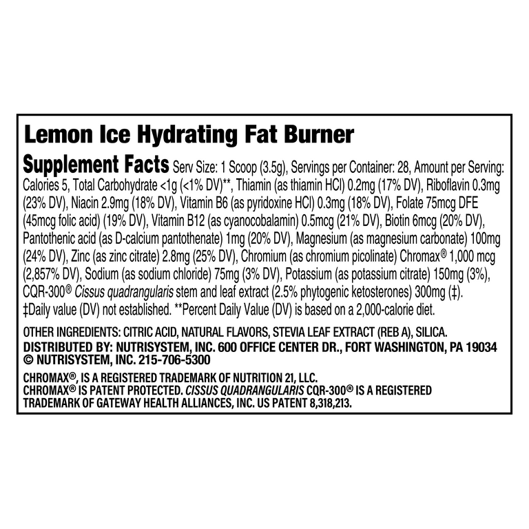 nutrisystem fat burner