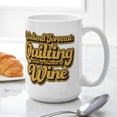thumbnail image 6 of CafePress - Quilting With A Chance Of - 15 oz Ceramic Large White Novelty Mug, 6 of 6