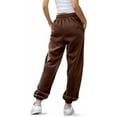 thumbnail image 3 of Kalolary Women's Cinch Bottom Sweatpants with Pockets Plain Tracksuit Baggy Elastic Waist Trousers for Casual Hip Hop, Gym and Jogging, 3 of 7