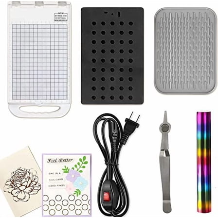 Hot Stamping Foil Machine Embossing Machine Set for Foilpress Heat Press Crafting Foiling Transfer Hot Foil and Press Machine 110V Stamping Scrapbooking Tool Foilpress Foiling Machine Crafts Gift