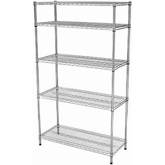 Simple Deluxe 5-Tier Storage Shelving Unit, 35" D x 18"W x 70" H