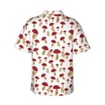 thumbnail image 3 of Goofa Red Mushroom Hawaiian Shirt for Men, Unisex Summer Beach Casual Short Sleeve Button Down Shirts,Aloha Tropical Floral print shirt-X-Large, 3 of 9