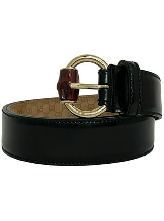 Gucci Belt Leather Suede with Bamboo Buckle for Men