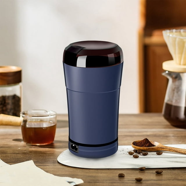 HAOANDeals of the Day! Electric Herb Grinder with Stainless Steel Blades Compact and Powerful Spice Grinder for Fast Grinding of Dry Spices Herbs and Coffee Beans Clearance White