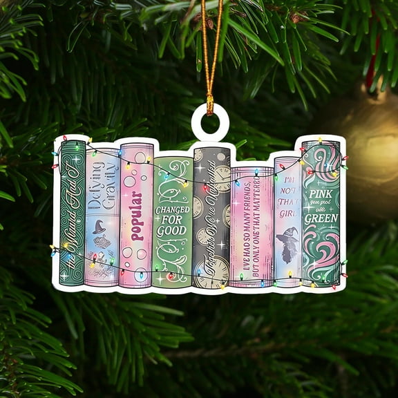 Wicked Changed For Good Book Christmas Acrylic Ornament