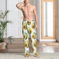 thumbnail image 2 of Naloa Flowers Avocado Pajama Pants Men, PJ Bottoms, Sleep & Lounge Pants-Small, 2 of 6