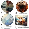 thumbnail image 3 of Designart "Pastel Yak Wilderness Territory I" Yaks Floater Framed Wall Decor, 3 of 5