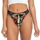 thumbnail image 1 of Fotbe Red Mushrooms Tanga Sin Costuras para Mujer con Estampado – Panties Invisibles, Transpirables y Cómodos para Uso Diario-Small, 1 of 5