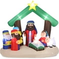 thumbnail image 5 of VINGLI Lighted Christmas Inflatable Nativity Scene Outdoor Decorations-6.5ft, 5 of 8