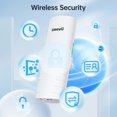 thumbnail image 3 of UeeVii CPE452 WiFi Bridge Outdoor with Bracket Mounts, 5.8G Point to Point Wireless Bridge with 14DBi High Gain Antenna for Extending Network to Shop/, 3 of 9