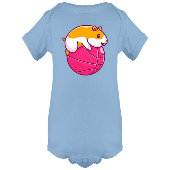 Hamster On A Basketball Bodysuit Infant -Image by Shutterstock, Newborn