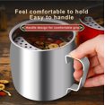 thumbnail image 6 of Gnmfd 304 Stainless Steel Tea Cup with Crescent Filter Infuser Mug and Lid Slag Separator Loose Leaf Tea Strainer Office Home Drinkware Durable Anti Rust Easy Clean Gift for Tea Lovers Drinking, 6 of 8