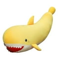thumbnail image 2 of 30-Inch Banana Yellow Creative Plush Toy, Cute Shark Themed Stuffed Animal Doll for Home Decoration, Long Sleeping Pillow for Kids and Adults,yellow, 2 of 7