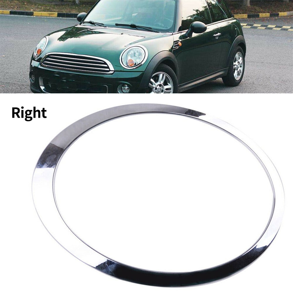 Right Chrome Headlight Trim Ring Set For Mini Cooper 2007 2010