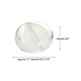 thumbnail image 2 of Uxcell Decorative Flat Glass Marbles 17-19mm Rock Vase Filler Petal White for Fish Tank Table Scatter Decor, 100 Pcs, 2 of 5