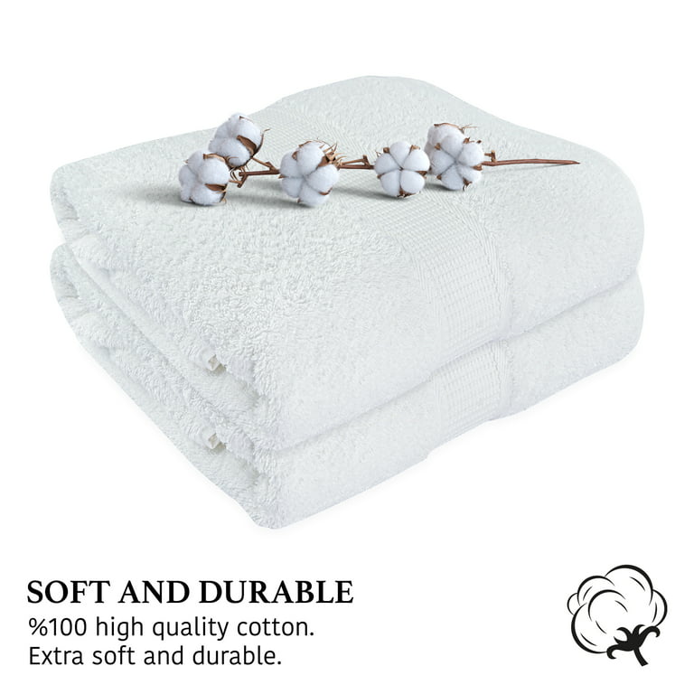 Premium 4 Pack Luxury Spa Bath Sheet Extra Large Towels - 30x54 inches, 500  GSM