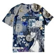 thumbnail image 3 of TayIor Chemises Sw1ft, Tylor Sw1ft Merch, Tylor Sw1ft, Mode Décontractée Imprimée Col Rond Manches Courtes Blouse Femmes Graphique Amateur de Musique TKFASHION Multicolore TG, 3 of 3