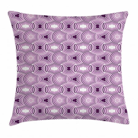 Abstract Throw Pillow Cushion Cover, Ombre Abstract Geometric Shapes Angled Lines Art Optical Illusion Effect Image, Decorative Square Accent Pillow Case, 18 X 18 Inches, Multicolor, by (Best Optical Illusion Images)