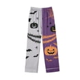 thumbnail image 6 of SAKMAL Womens Pajama Set Fall Halloween Long Sleeve Button Down Pumpkin Bat Print Young Womens 2 Piece Shirt and Long Pants Breathable Sleep Set, 6 of 7