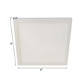 thumbnail image 4 of LoProfile 9" Square LED Surface Mount Ceiling/Wall Light 3000K White, 4 of 6