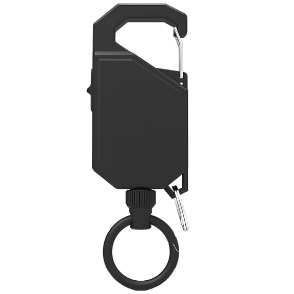 DESIGNICE Heavy Duty Retractable Keychain Anti-Theft Keychain with Carabiner Extending Length 39'' Retractable Badges Holder