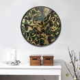 thumbnail image 4 of Acrylic Wall and Table Clock Irregular Paint 11.9in Modern Decor with Golden Hands, 4 of 12