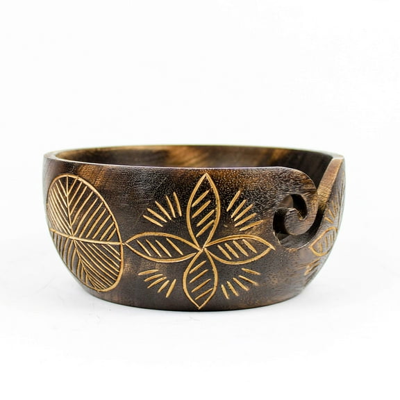 Exquisite Premium Yarn Ball Storage Bowls | Hand Painted Lovely Decor Yet Functional Yarn Dispenser (Small (6 x 3 x 6 Inches), Algae Green)