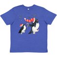 thumbnail image 3 of Inktastic Penguin Christmas Holiday March Youth T-Shirt, 3 of 5