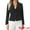 Black, variant on DARING DIVA Women's Notched Lapel Long Sleeve Button Down Blazer XS Khaki