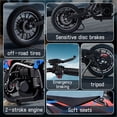 thumbnail image 4 of TOXOZERS 50CC Dirt Bike,Upgraded 2-Stroke Gas Powered Mini Bike for Kids 8+,Max Speed 25Mph,Support Up to 180lbs,Pull Start,Red, 4 of 7