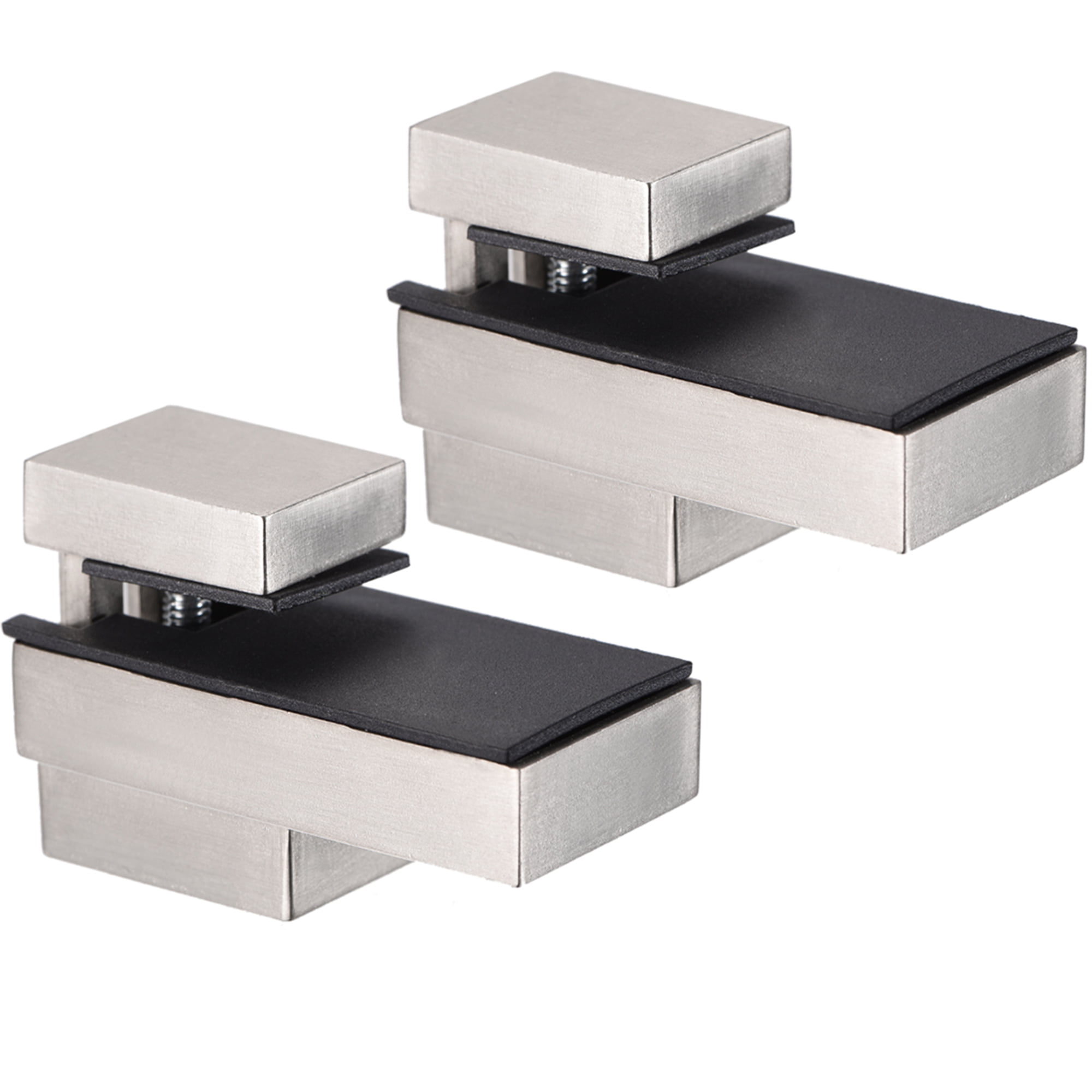 Glass Shelf Bracket, Glass Clamp Zinc Alloy Adjustable for 515mm, 2pcs