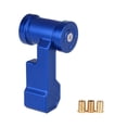 thumbnail image 2 of Pomo de palanca de cambios con tres adaptadores, piezas de repuesto de aluminio para coche. 118 mm azul, 2 of 8
