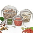 thumbnail image 1 of kurtrusly Stainless Steel Mesh Tea Ball Tea Infuser Seasoning Strainers 4 Sizes XL, 1 of 8