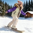 thumbnail image 6 of Atogsazn Toddler Baby Girls Windproof Clothes Set Kids Full Zip Jacket & Pants Ski Suit Winter Snowsuit Khaki 3-4 Years Fashion, 6 of 8