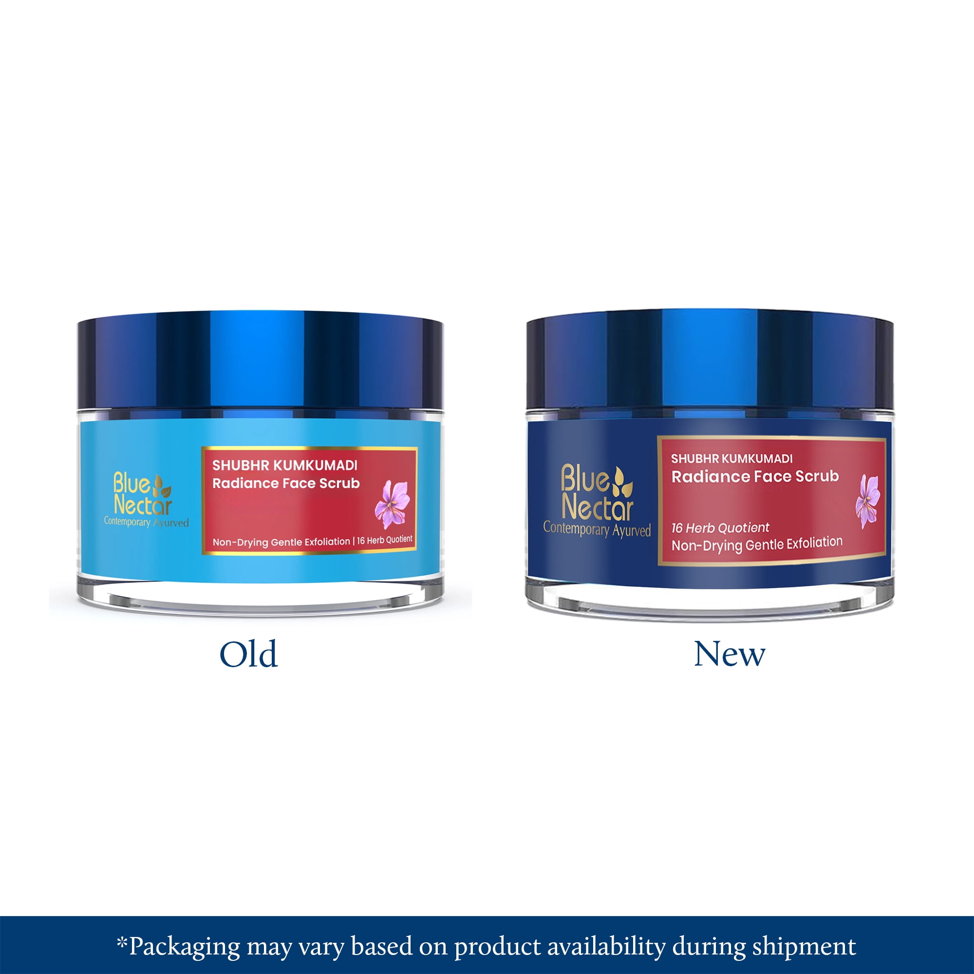 Blue Nectar Shubhr Kumkumadi Brightening  Radiance Face Scrub - 50 gms