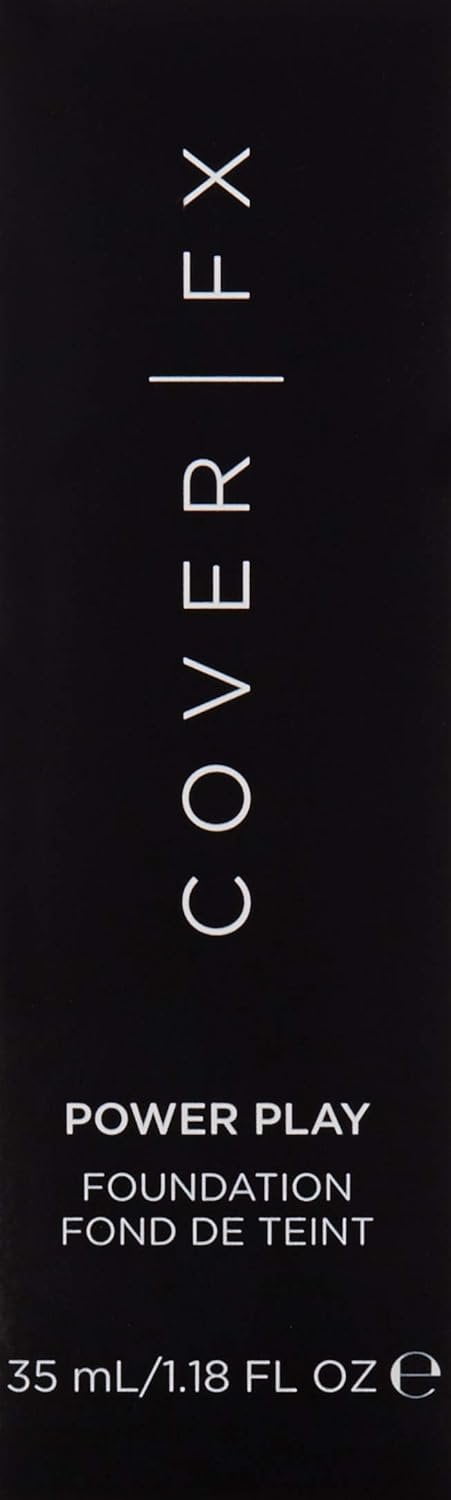 Cover FX Power Play Foundation: Full Coverage, Waterproof, Sweat-proof and Transfer-Proof Liquid Foundation For All Skin Types N110, 1.18 fl. oz.