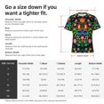 thumbnail image 4 of Bixox Men's Roosters and Flowers Printed Short Sleeve Skinny Athletic T-Shirt, 4 of 6