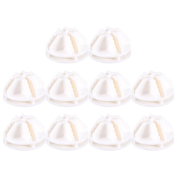 MIPCASE 30Pcs Shelves Connectors for Cube Storage Organizer White ABS Plastic Adults