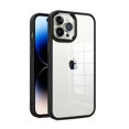 thumbnail image 1 of Entronix Funda Transparente para iPhone 15 Pro: Carcasa con Marco Cromado, Color Negro, 1 of 7