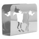 thumbnail image 2 of Horse Napkin Holder Iron Art Vertical Napkin Holder Elegant Curved Multifunction Metal Napkin Holder Table Decorations Silver, 2 of 5