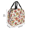 thumbnail image 4 of Kdxio Pineapple Flower Print Insulated Lunch Bag,Reusable Tote Lunch Box for Women Men,Leakproof Cooler Lunch Bags for Work Office Travel Picnic, 4 of 6
