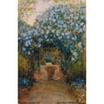 thumbnail image 2 of Alexandre Roubtzoff 11x14 Black Ornate Wood Framed Double Matted Museum Art Print Titled: Path in the Ben Negro Park (1918), 2 of 5