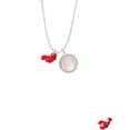 thumbnail image 2 of Delight Jewelry Resin Curved Red Lobster To the World You are a Mother Locket Necklace, 2 of 4