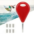 thumbnail image 2 of With Handle Surfboard Fin Screw, Metal Fin Key, For FCS Fins Outdoor Fun Surfing Surfboard Red, 2 of 8