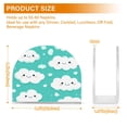 thumbnail image 3 of Happy Clouds Pattern Thick U Shape Acrylic Napkin Holder Non Slip Space Saving for Kitchen, 3 of 9