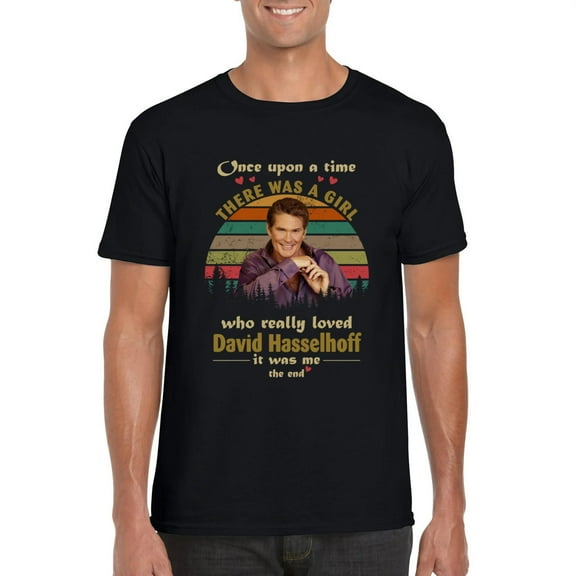 Who Really Loved David Hasselhoff Knight Rider Baywatch T-Shirt, for men & women, up to size 5XL