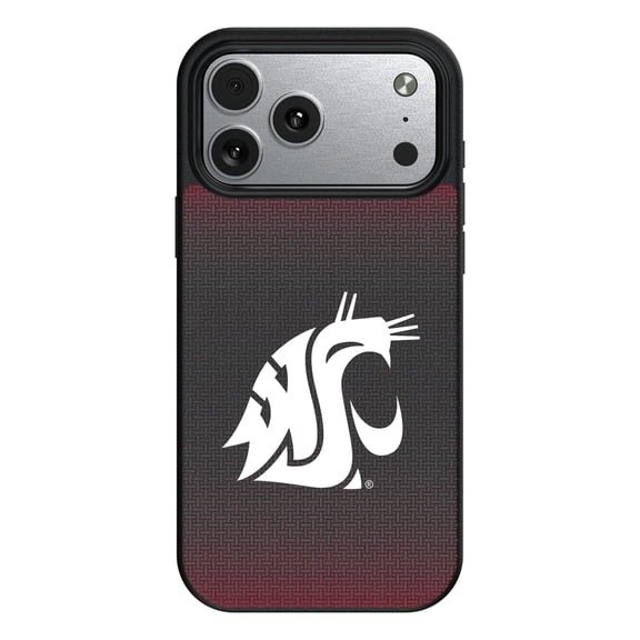 Washington State Cougars Linen Logo iPhone Magnetic Bump Case