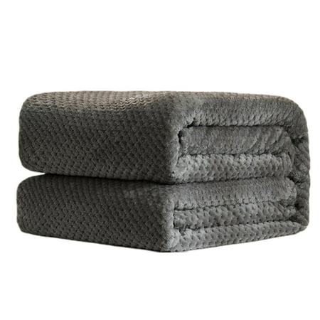 

CXDa Winter Warm Mesh Pineapple Grid Soft Flannel Bed Sofa Carpet Conditioner Blanket