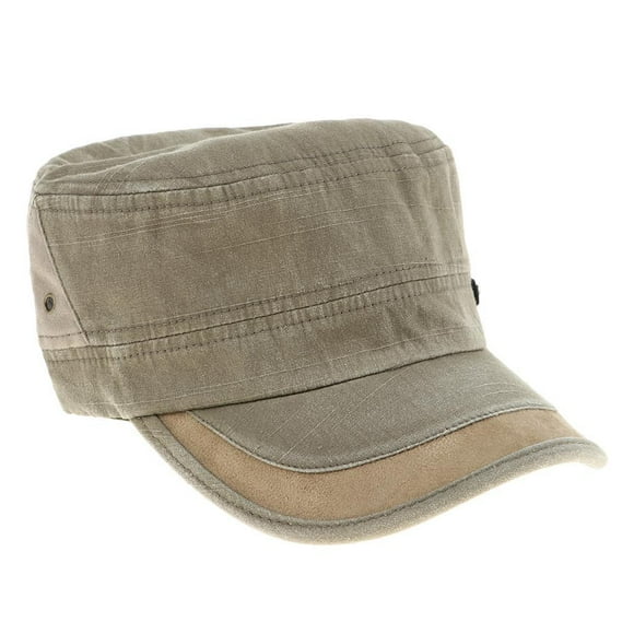 Sombrero plano de para hombre, protector solar al Hugo Gorra de algodón del ejército